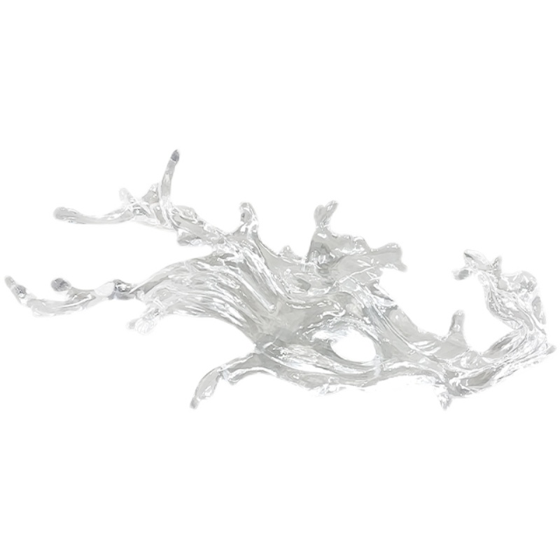 Resin Art Design For Wedding - 北欧風新デザインアールデコ透明LED樹脂彫刻カスタマイズホールリビングルームヴィラロビーホテルウェディングハンギングライト