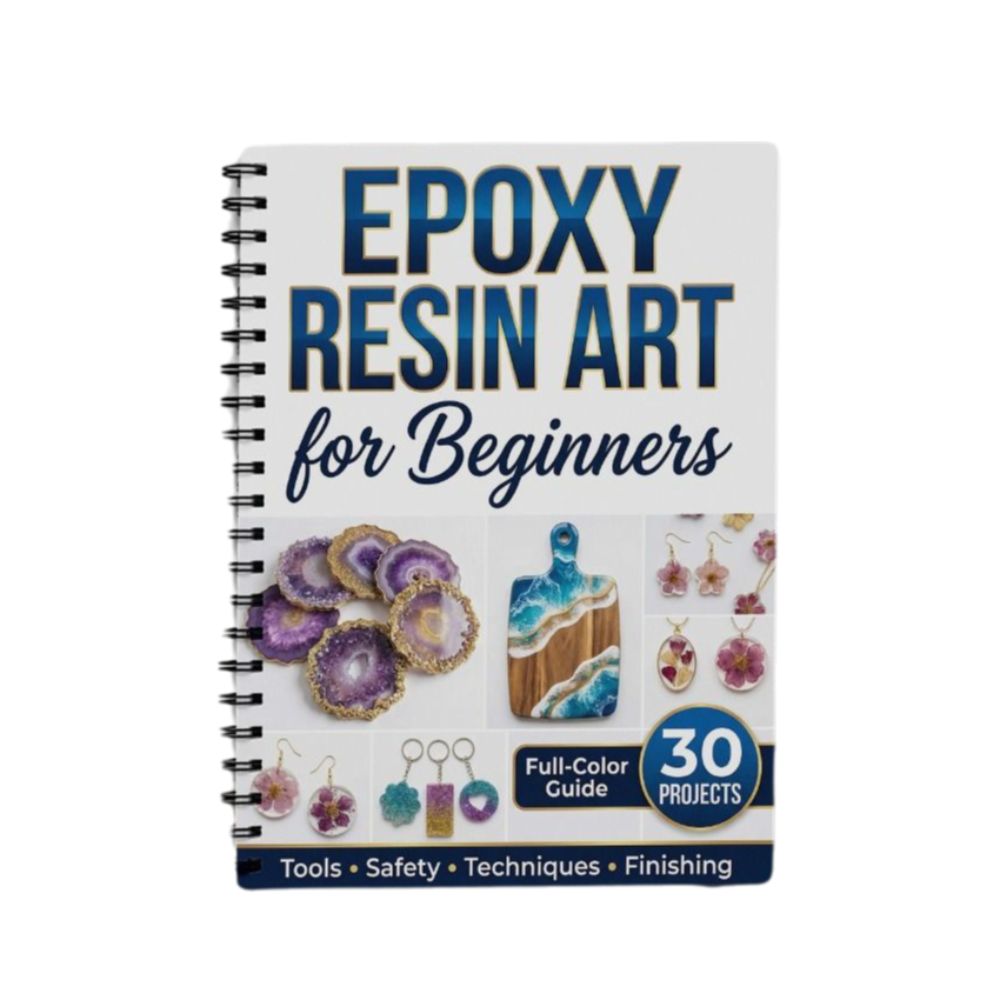 Resin Art Guide Free - ステップバイステップ エポキシ樹脂アートハンドブック 30 プロジェクト クリエイティブエッセンシャルガイドノートブック イラスト入り初心者向け