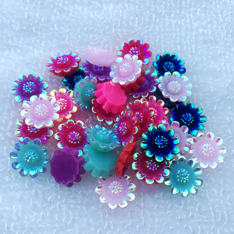 Resin Art Design For Wedding - 花の形をした樹脂製のラインストーン,装飾用のラインストーン,日曜大工,40個,b08