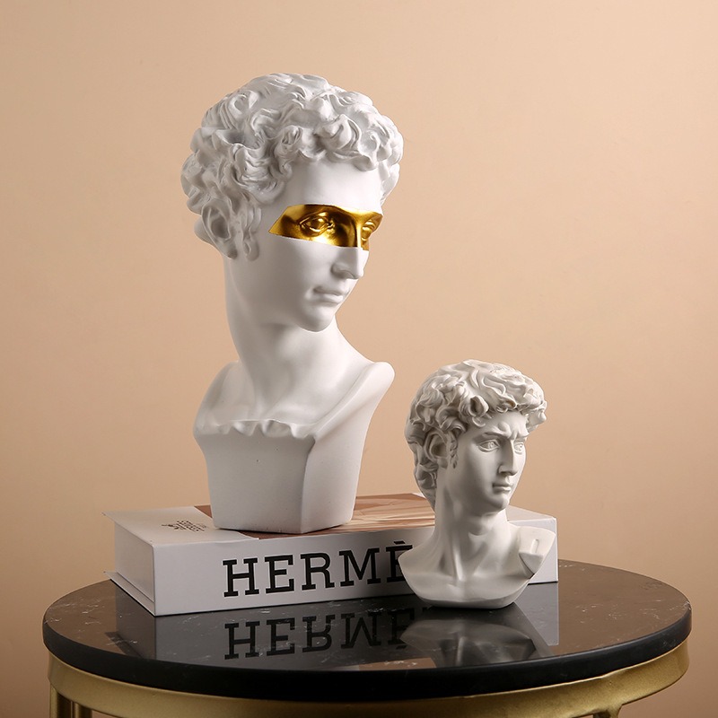 北欧ギリシャ風キャラクター像樹脂製フィギュア ダビデ・ヴィー - Resin Art Studio のレビューと価格
