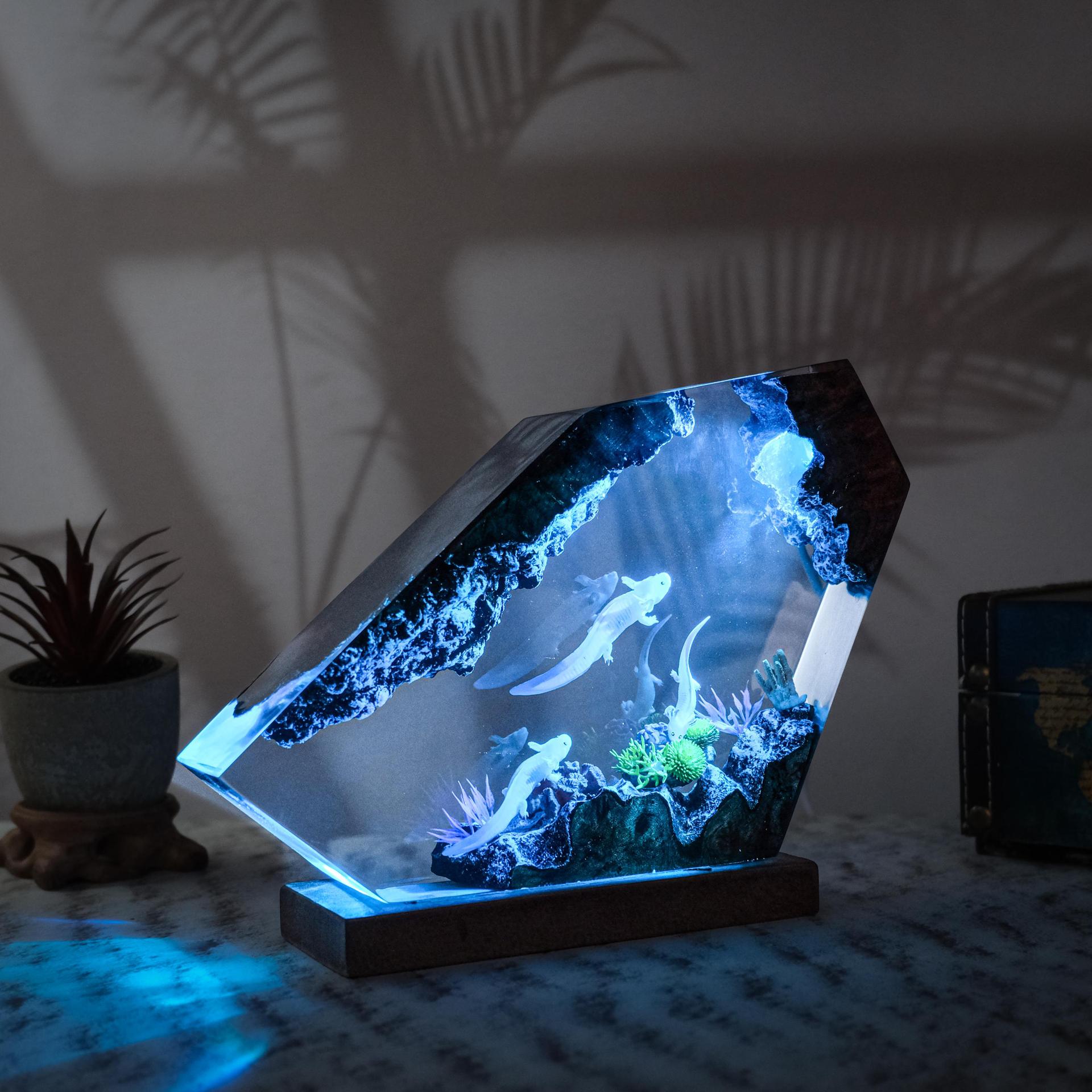 人気のサラマンダー樹脂アート、発光デザインの装飾品。ユニーク - Resin Art Design For Wedding のレビューと価格