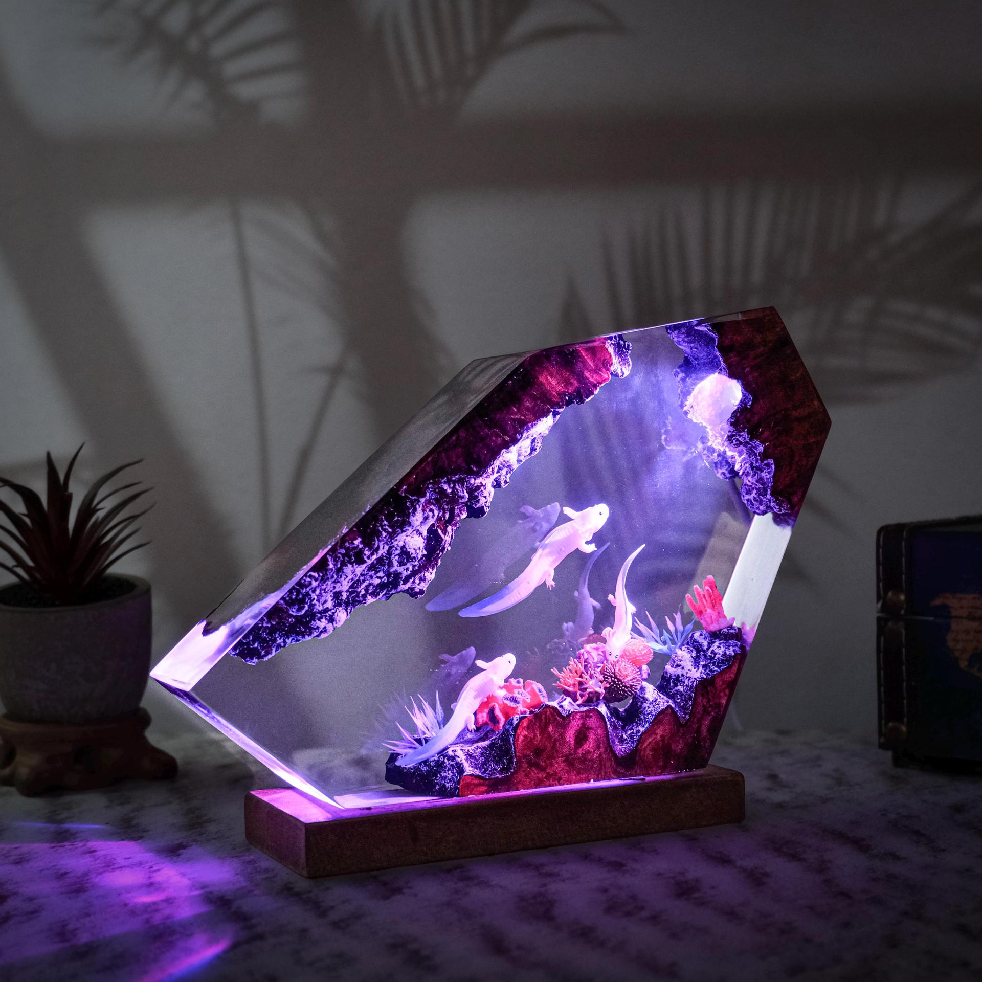 人気のサラマンダー樹脂アート、発光デザインの装飾品。ユニーク - Resin Art Design For Wedding のレビューと価格