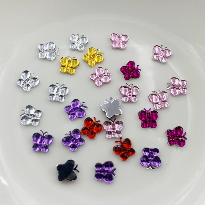 装飾用クリスタルとアクリルのラインストーンミニ蝶,5mm,日 - Resin Art Design For Wedding のレビューと価格