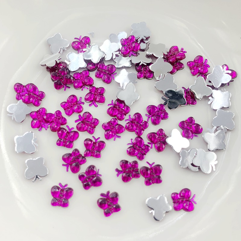 装飾用クリスタルとアクリルのラインストーンミニ蝶,5mm,日 - Resin Art Design For Wedding のレビューと価格