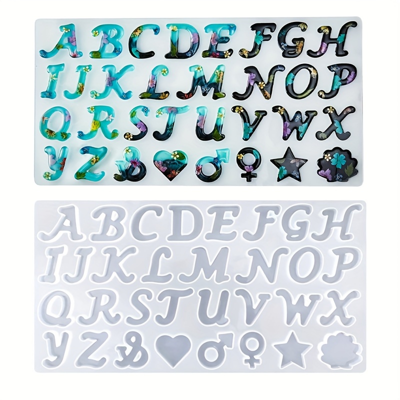 樹脂鋳造型 Aスタイルミラー 26文字英語アルファベット＋6 - Resin Art Tools のレビューと価格