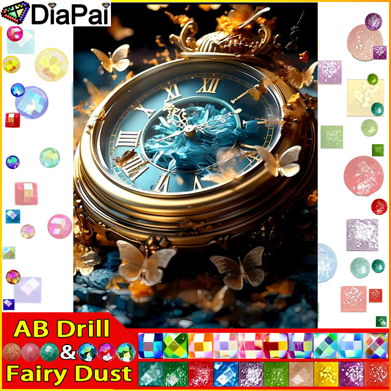 DiaPai フェアリーダスト AB ダイヤモンド塗装クロス - Resin Art Clock のレビューと価格