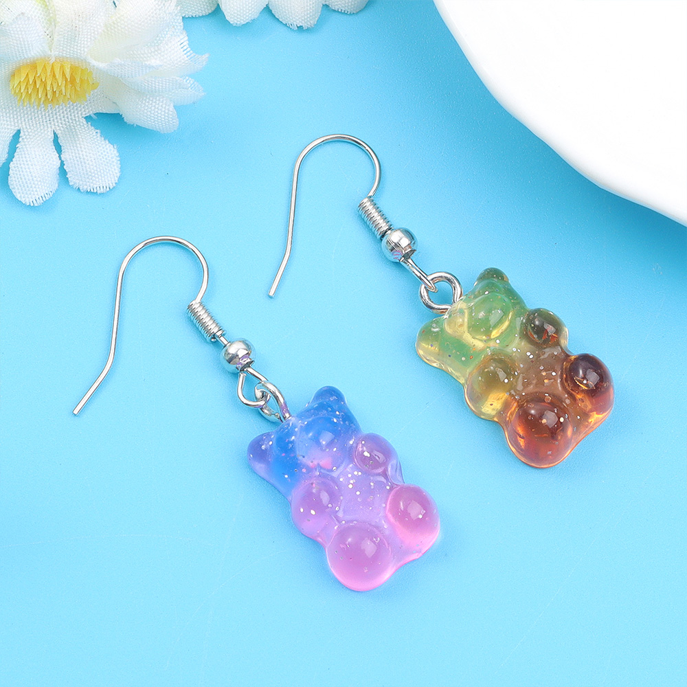 DW82 10個入り デュアルカラー樹脂製クマ型ペンダント、 - Resin Art Kits For Adults のレビューと価格