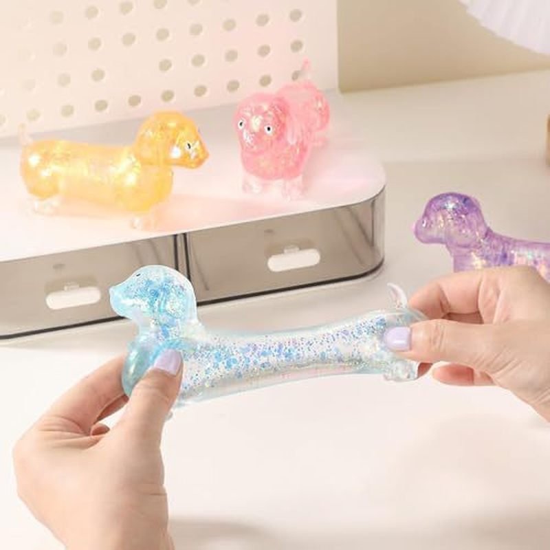 グリッターダックスフントソフトストレッチスクイーズガジェット - Resin Art Tools のレビューと価格
