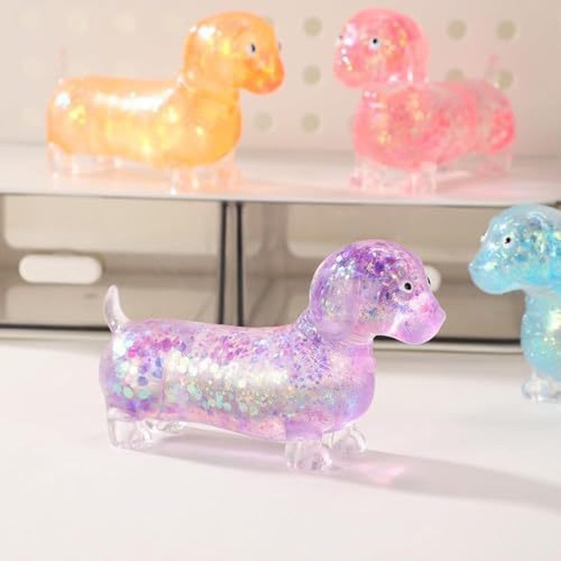 グリッターダックスフントソフトストレッチスクイーズガジェット - Resin Art Tools のレビューと価格