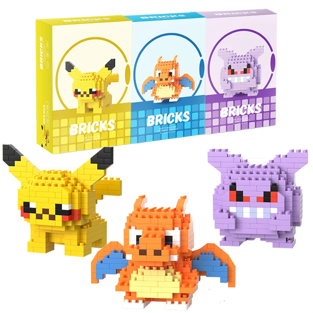 ポケモンマイクロビルディングブロックピカチュウドラゴナイトゲ - Resin Art Set のレビューと価格