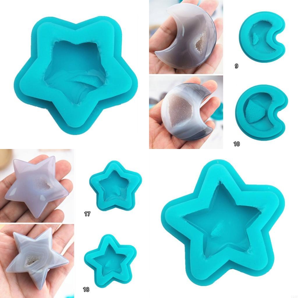 宝石用シリコンモールド水晶岩クラスターモールドクリスタルエポ - Resin Art Geode のレビューと価格