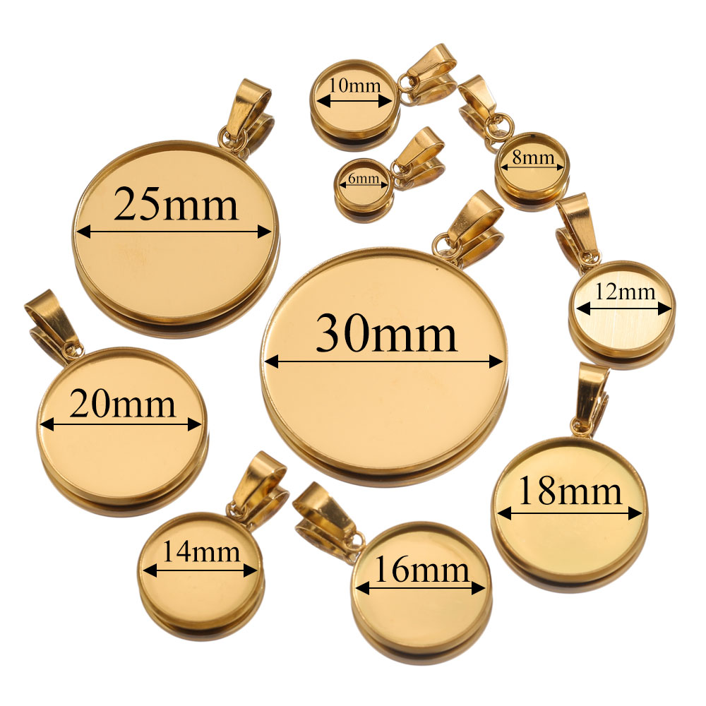 10 個ステンレス鋼ゴールドペンダント樹脂トレイベース DI - Resin Art Kits For Adults のレビューと価格