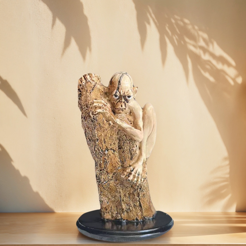 1個入り、木に寄りかかる人型のアートスタチュー装飾、抽象的な - Resin Art Design For Wedding のレビューと価格