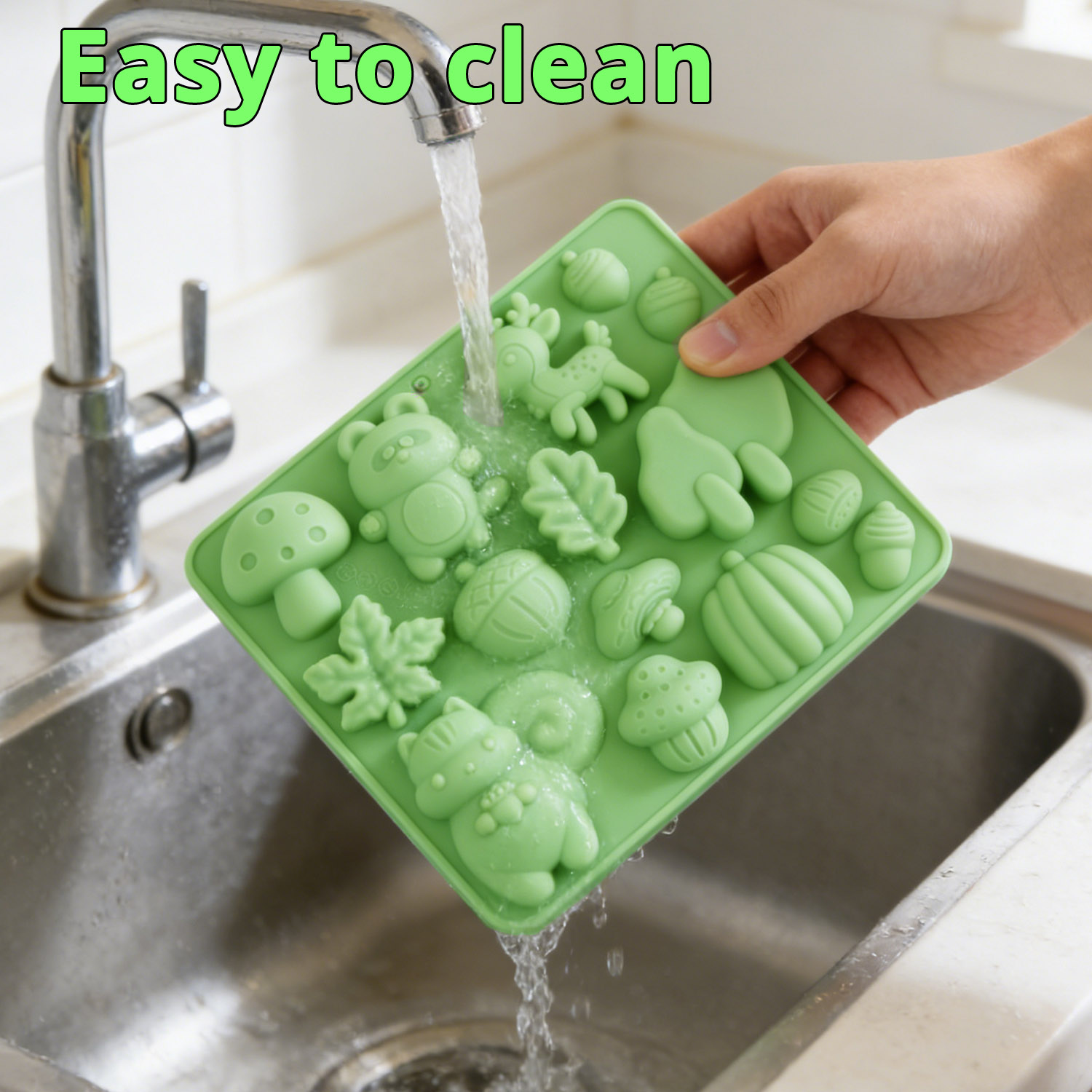 1個の動物の形をしたシリコンケーキ型、リスや鹿など、様々な動 - Resin Art Tools のレビューと価格