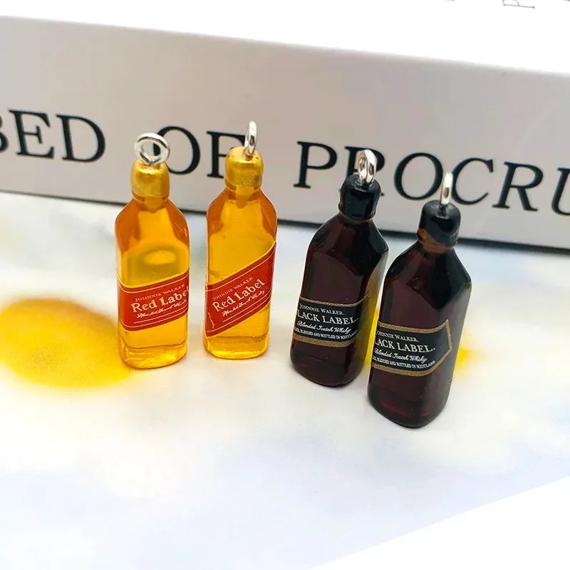 10 個小さなワインバーボトル樹脂チャーム DIY イヤリン - Resin Art Kits For Adults のレビューと価格