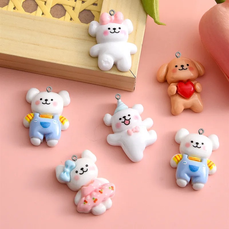 10 個漫画犬樹脂チャームキーリングペンダントジュエリー作成 - Resin Art Kits For Adults のレビューと価格