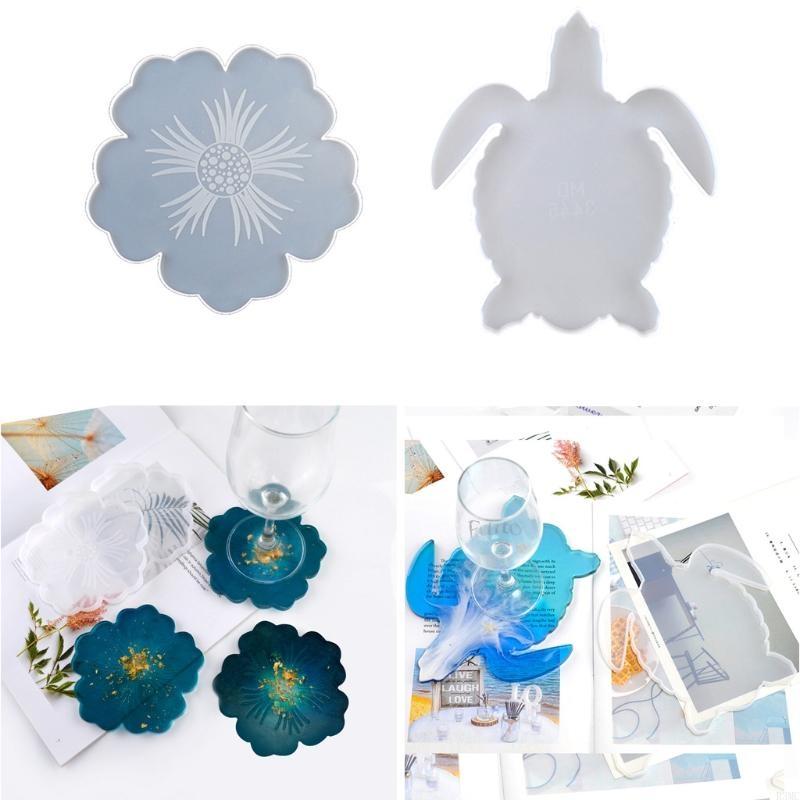 R3MC 2PCS DIYフラワーシェイプシリコンジオードコ - Resin Art Geode のレビューと価格