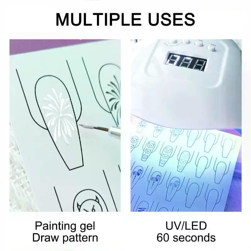ネイルアートライン練習用紙描画ペイントテンプレート学習ブック - Resin Art Guide Free のレビューと価格